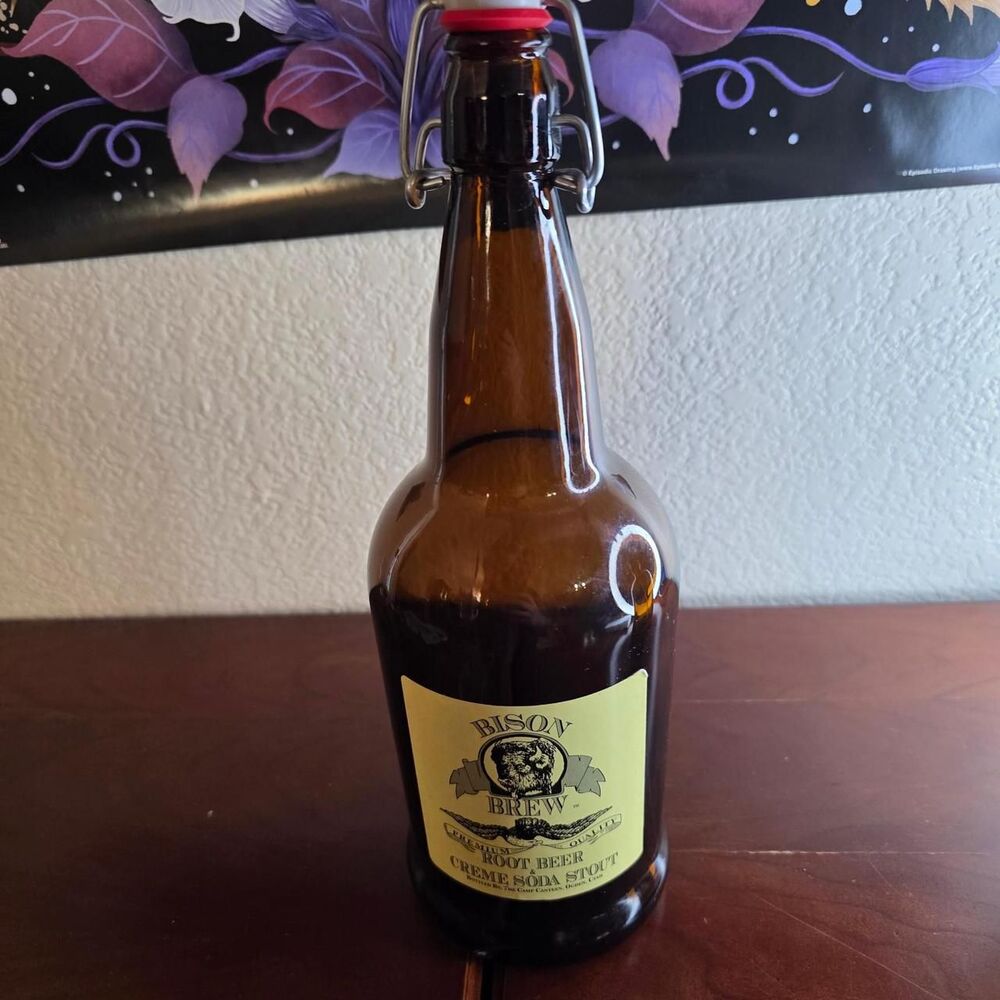 Renassance Fair Bison Brew Root Beer Creme Soda Stout Bottle